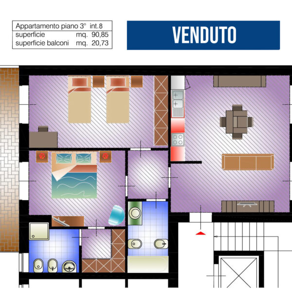 ROSSELLI-PIANO 3-INT 08 venduto